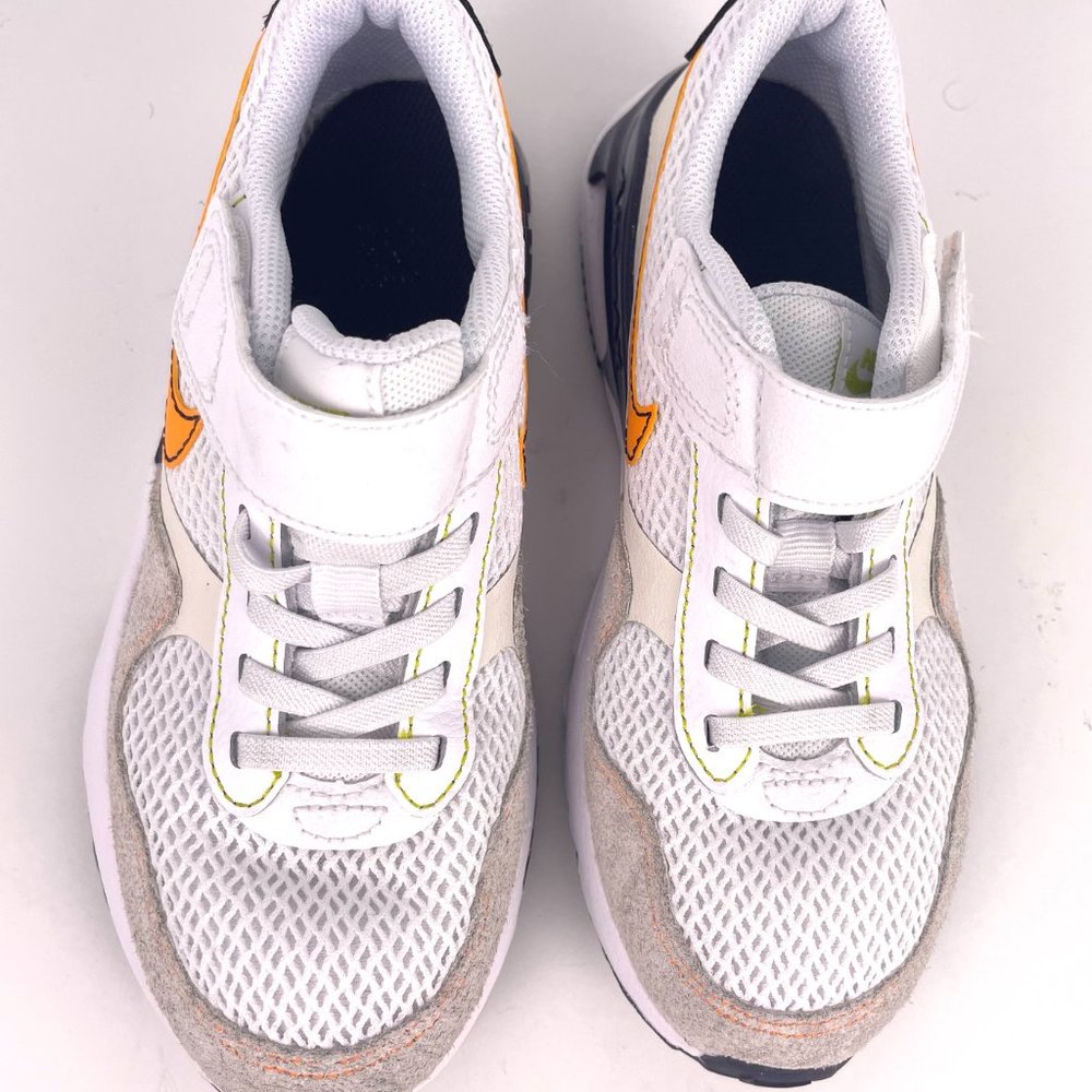 Nike Air Max SYSTM KIDS Low White Vivid Orange DQ0284-109 Size 1Y - Picture 3 of 12